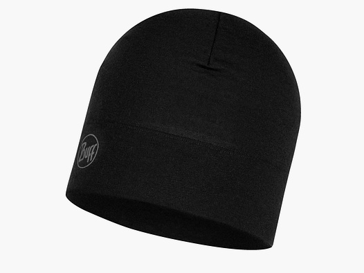 Buff Buff Beanie Merino Midweight solid black