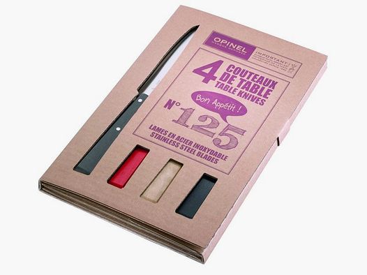 Opinel Messersatz Esprit Loft,Buche,verschiedene Farben, rot