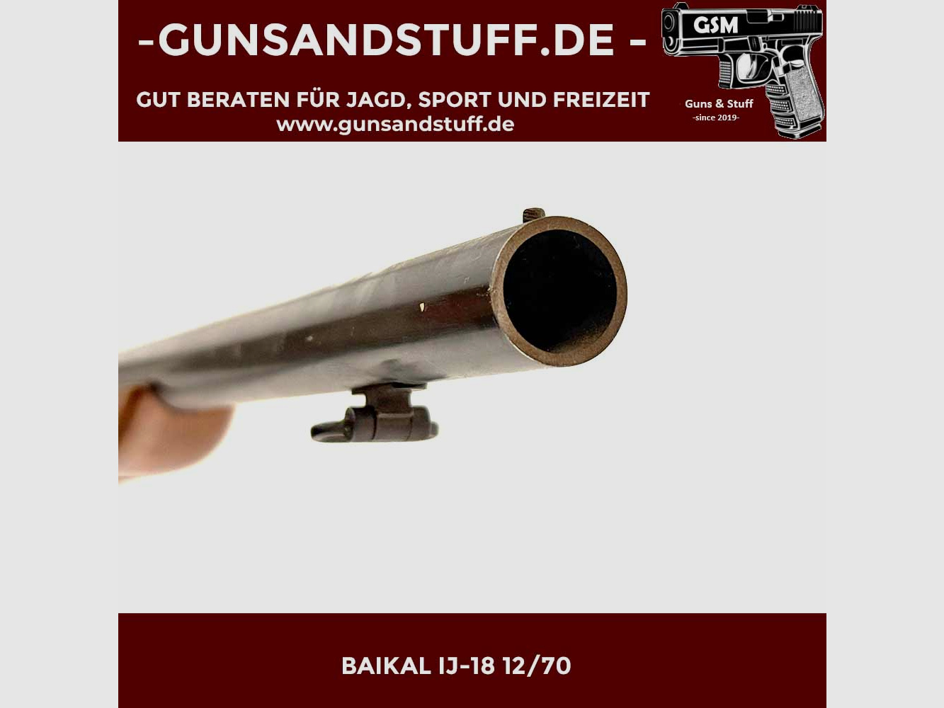 BAIKAL IJ-18 EINZELLADERFLINTE 12/70