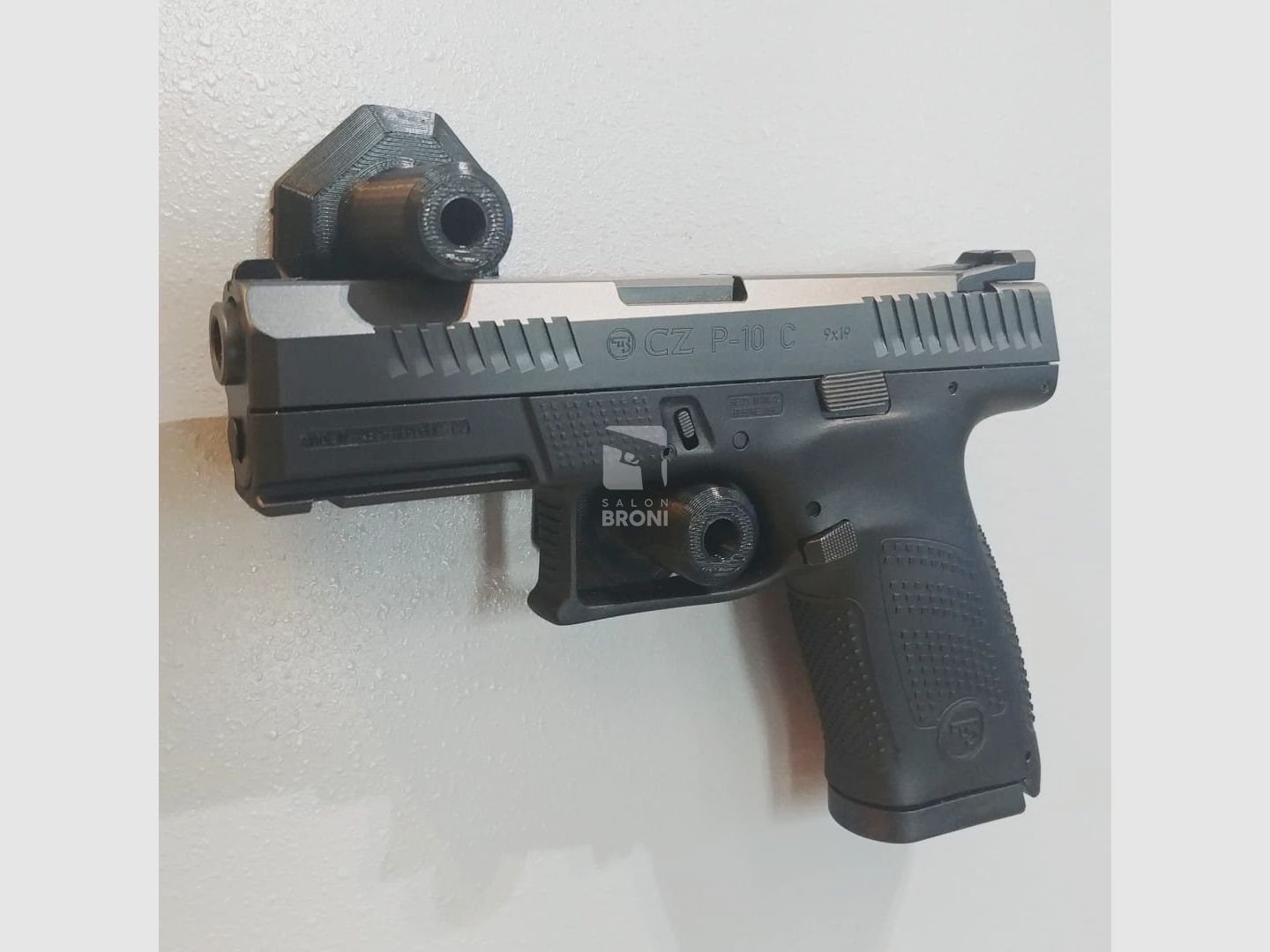UCHWYT MAGNETYCZNY NA PISTOLET Z OPTYKĄ - SZARY, zdjęcie 2 z 3