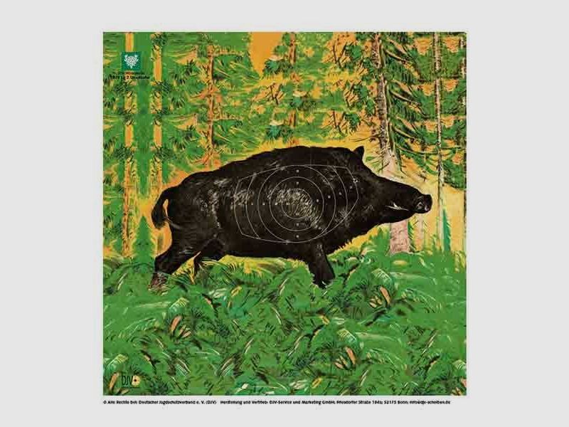 DJV Luftgewehr-Scheibe Überläufer stehend rechts, à 100