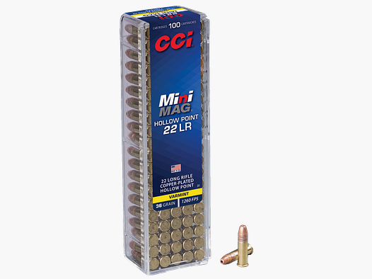 Munition CCI Mini Mag CP-HP 36gr .22 LR