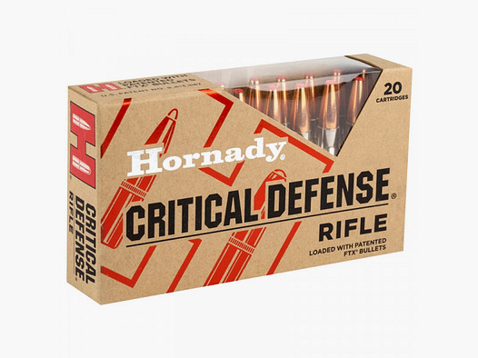 HORNADY CRITICAL DEFENSE 308WIN - 155 GR. - FTX - 20 STUKS