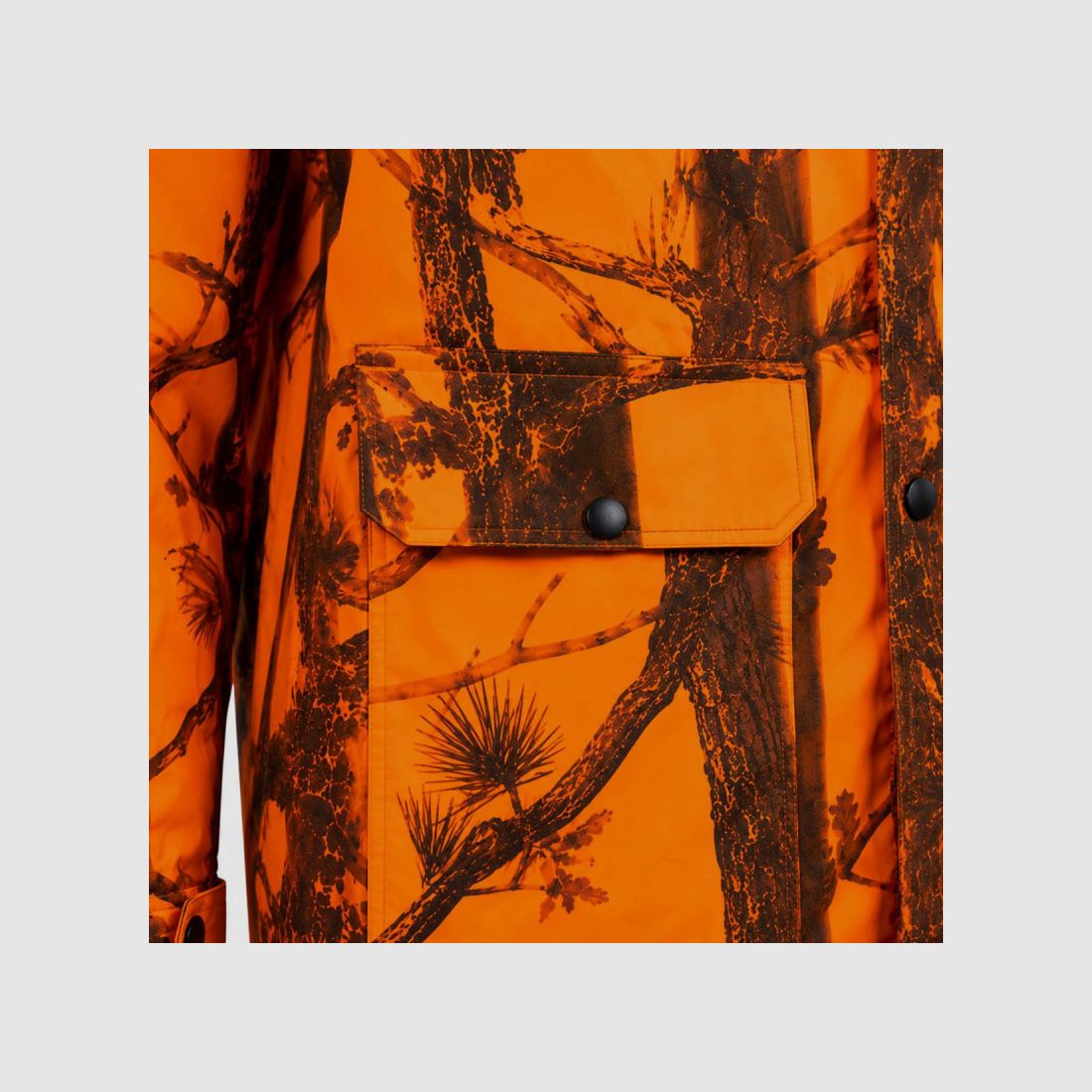 Manteau long imperméable orange camo blaze M-4XL, image 7 sur 8