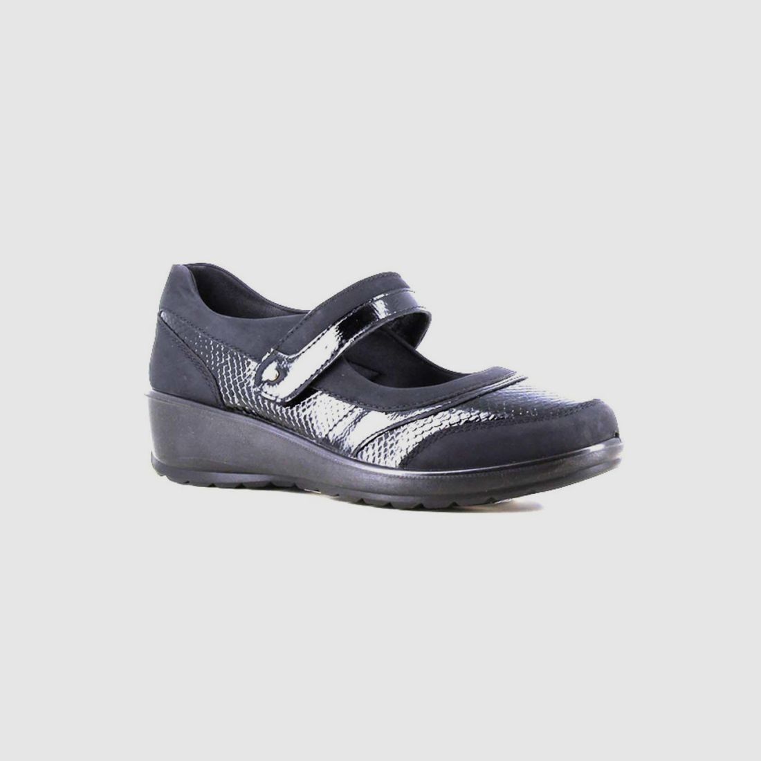 Schwarze Keilballerinas für Damen - Eleganz und Komfort aus Synthetik, Bild 2 von 7