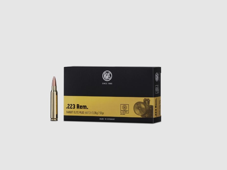 Target Elite Plus Kaliber .223 Rem. 52gr 20 Schuss