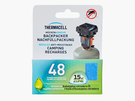ThermaCELL Thermacell Recarga M-48 PT-19 para Backpacker MR-BP 48 Horas