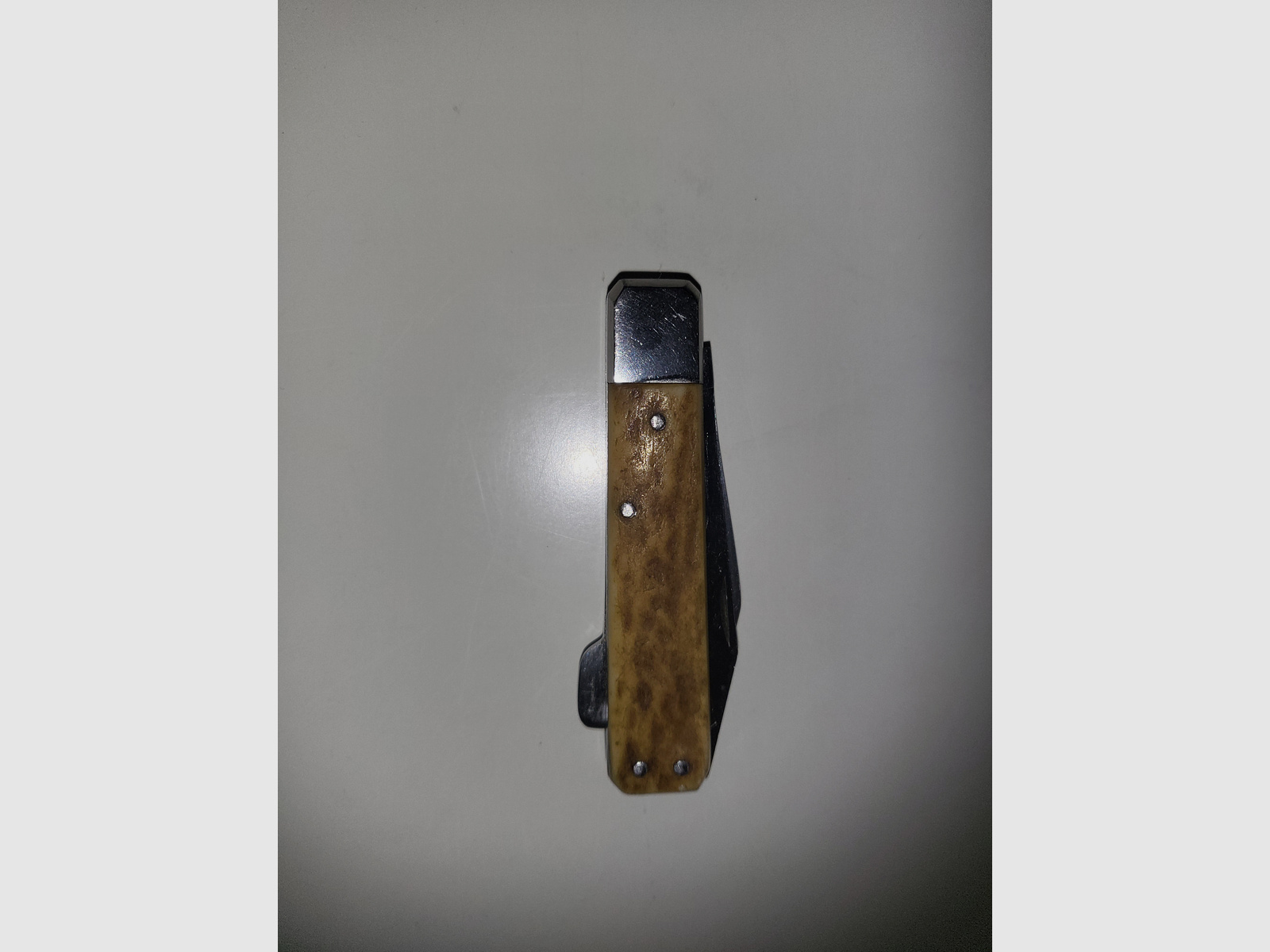 GML Leegebruch Jagdtaschenmesser – Handarbeit – Echtes Hirschhorn – DDR Rarität