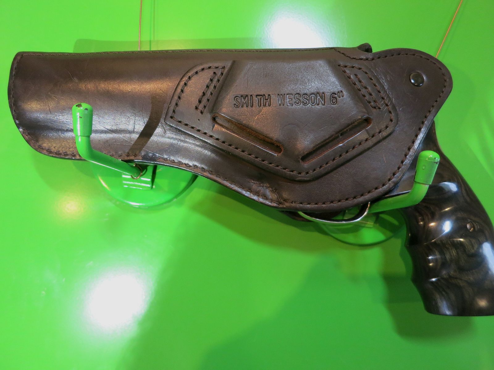 Gürtelholster Revolver, Smith&Wesson 6", Leder     #23-