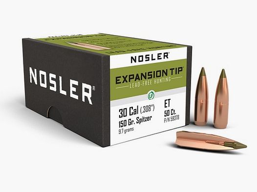 Nosler Łowiecki Kal .30 E-Tip Bezołowiowy - 150 Grain #59378