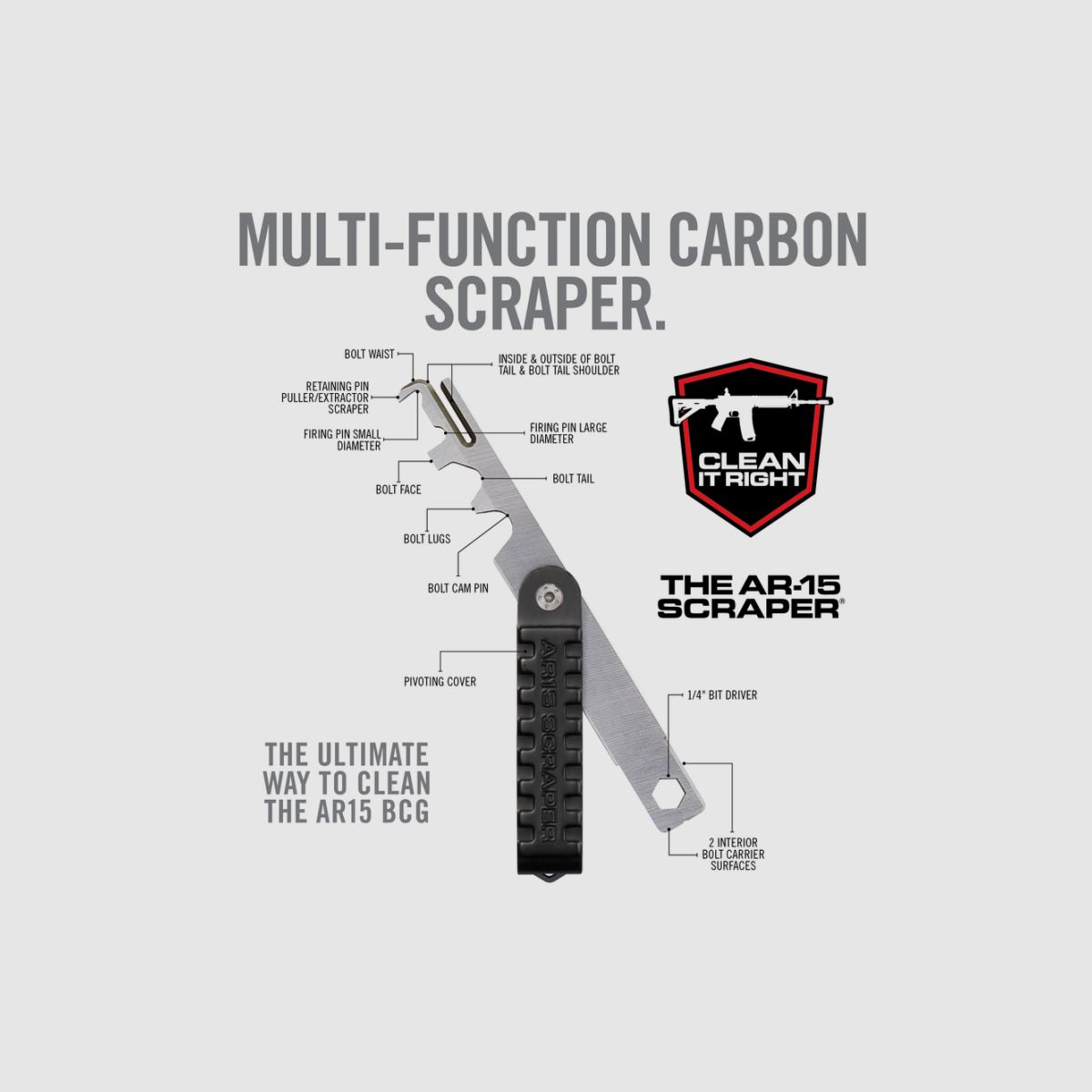 OUTIL DE NETTOYAGE AR15 SCRAPER, billede 6 af 6