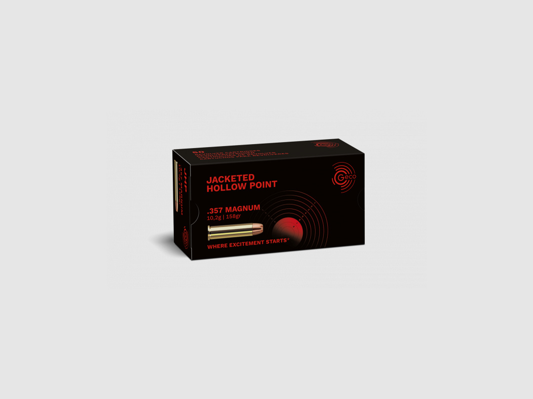 Geco .357 Magnum Hohlspitz Jacketed Hollow Point JHP 10,2 g/158grs.
