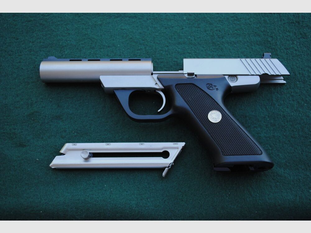 Colt Mod. 22 Pistola sportiva, con tutti i documenti nella scatola originale, immagine 9 di 10