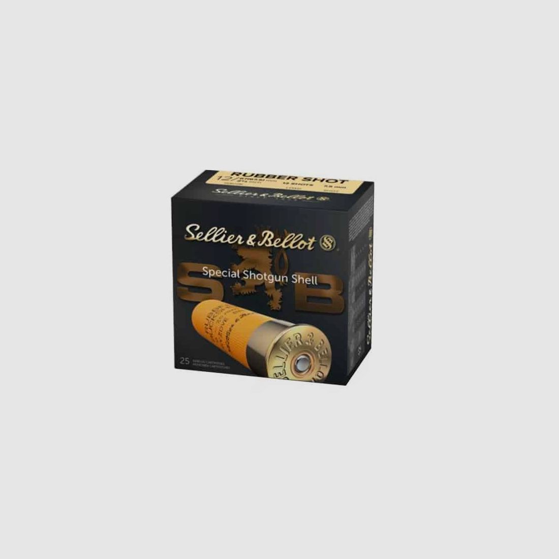 12/67.5 Sellier & Bellot Rubber Buck Shot 12 pellets, Bild 1 von 2