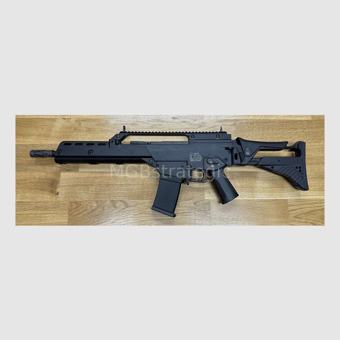 Heckler & Koch MGB243K Limited Edition halfautom. geweer .223Rem HK243 in "G36K" looplengte Limited Edition door MGB - klapstok - civiele versie van de H&K G36KA4 G36K