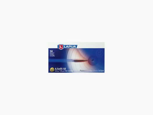 LAPUA 6.5X55 SCHWEDISCH SCENAR 139GR X50 GB458