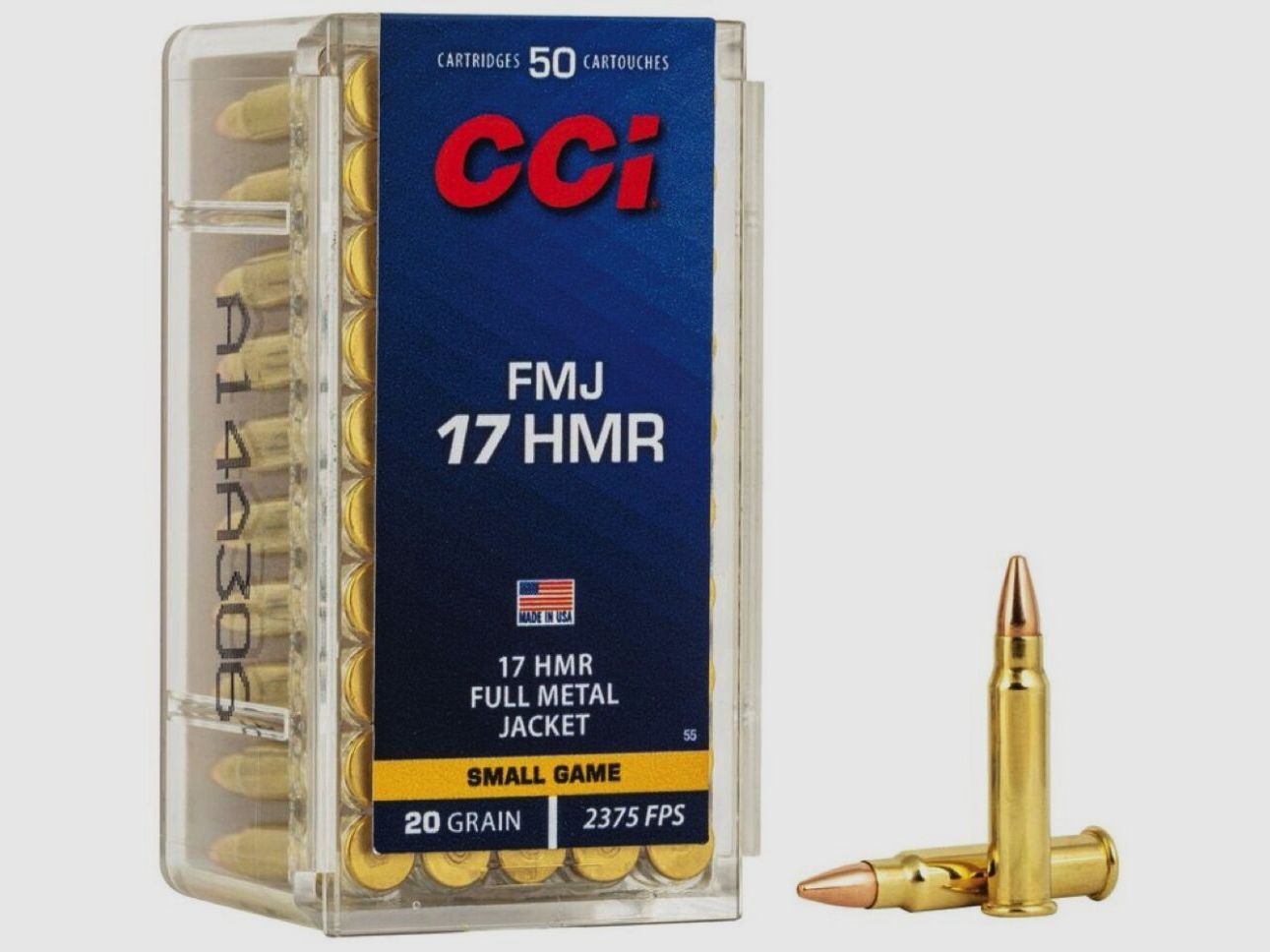 CCI FMJ 20grs 50St .17HMR, Bild 1 von 2
