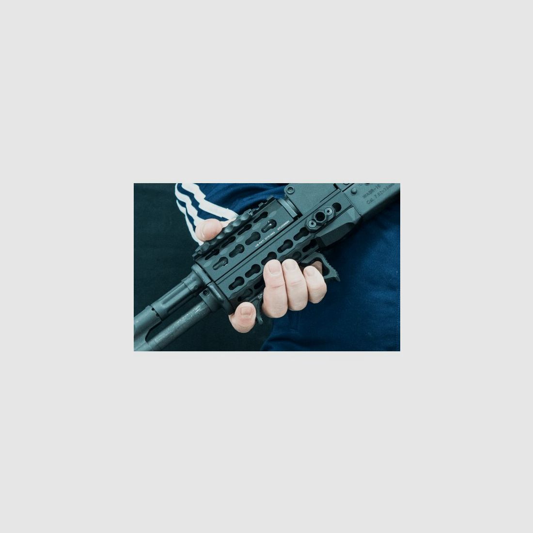 UTG Ultra Slim Angled Foregrip Keymod Interface Black