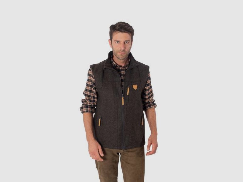 SKOGEN GILET LODEN BROWN, image 1 of 3