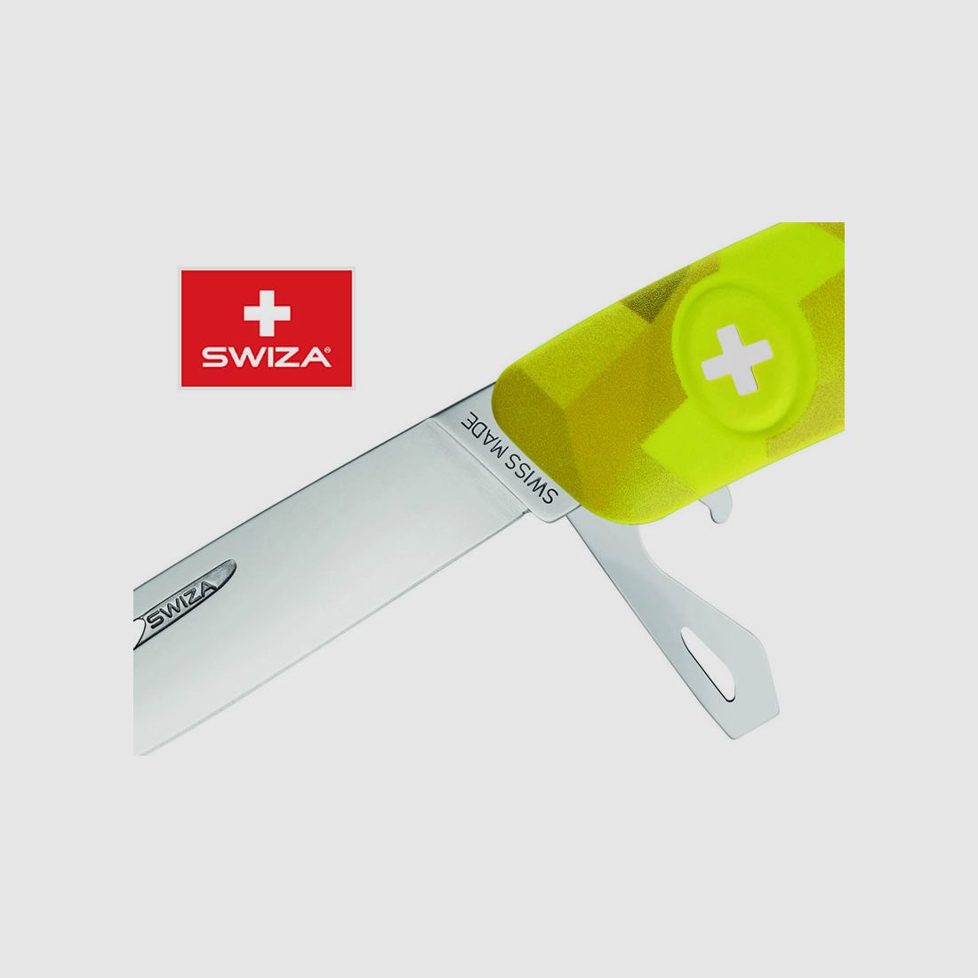 SWIZA Schweizer Messer FILIX D03 CAMO URBAN MOSS, Edelstahl 440, 11 Funktionen, Korkenzieher