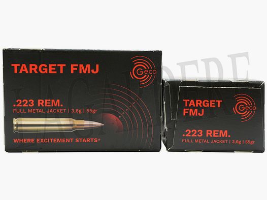 GECO FMJ 55 GRS TARGET SUR CLIPS (PATRONE MIT GESCHOSS)
