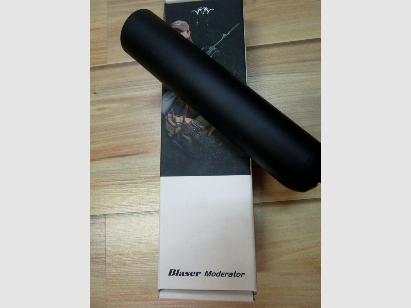 Blaser moderator on barrel