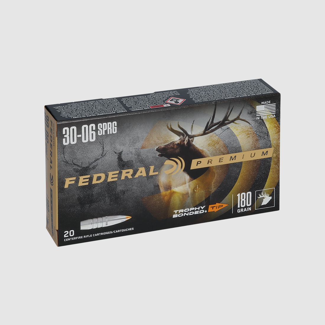 Federal Premium Naboję Trophy Bonded Tip Kaliber 30-06 Sprg, zdjęcie 4 z 10