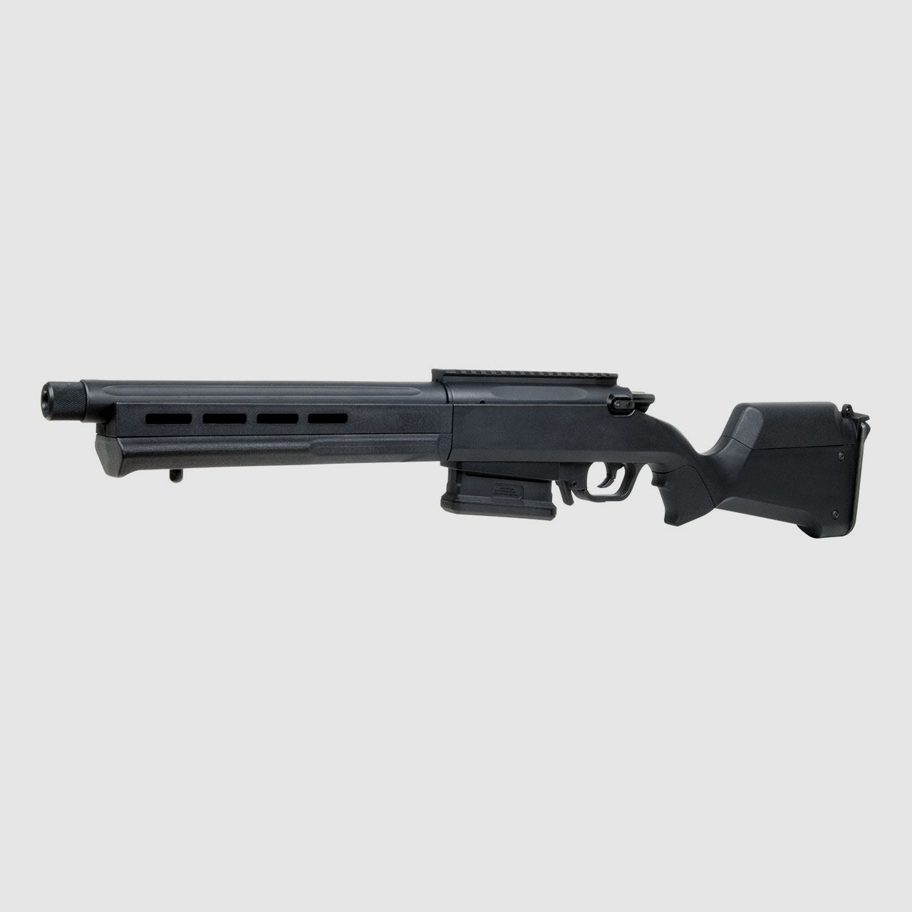 Softairgewehr Federdruckrepetierer Ares Amoeba Striker AS-02 Black, Kaliber 6 mm BB (P18)