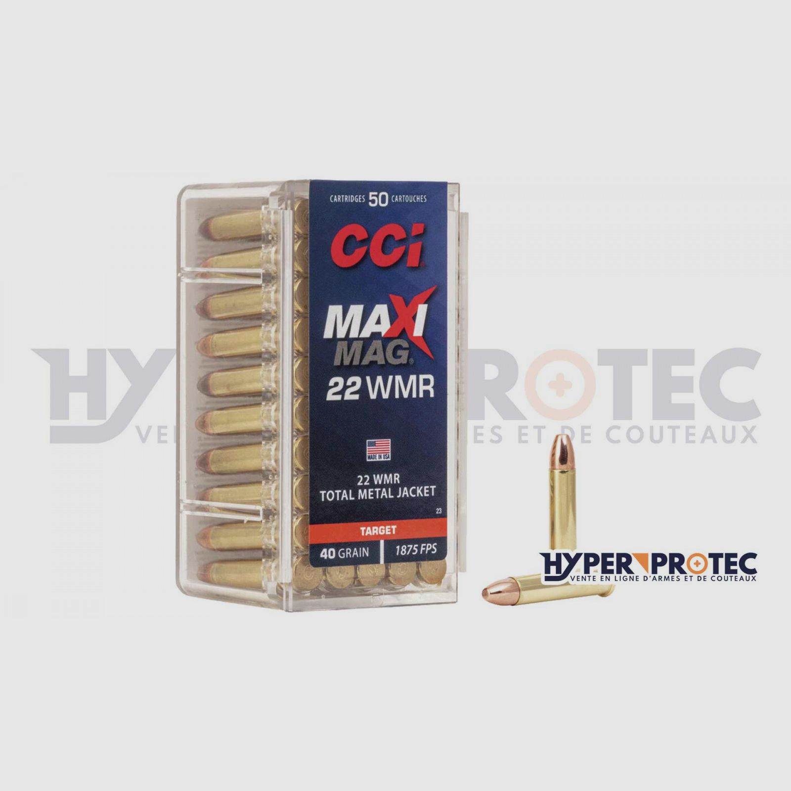 Munizione 22 Magnum CCI Maxi-Mag TMJ, immagine 2 di 4