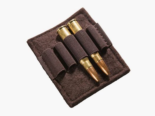 Porte-cartouches en laine/cuir, 5 x balle