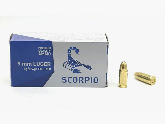 STV Scorpio STV Scorpio 8.0g / 124grs FMJ (9×19)