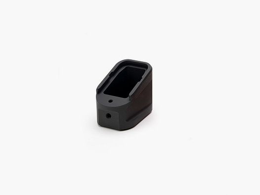 STRIKE INDUSTRIES EXTENDED GLOCK®G17 (9MM) STRIKE INDUSTRIES ALUMINUM MAG PLATE FOR GLOCK G17(9MM)/G22 (.40 CAL) IN BLACK