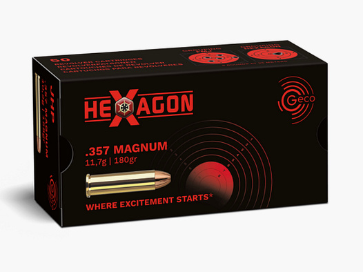 GECO 2319117 .357 Mag. Hexagon 11,7 g 180 gr Revolvermunition