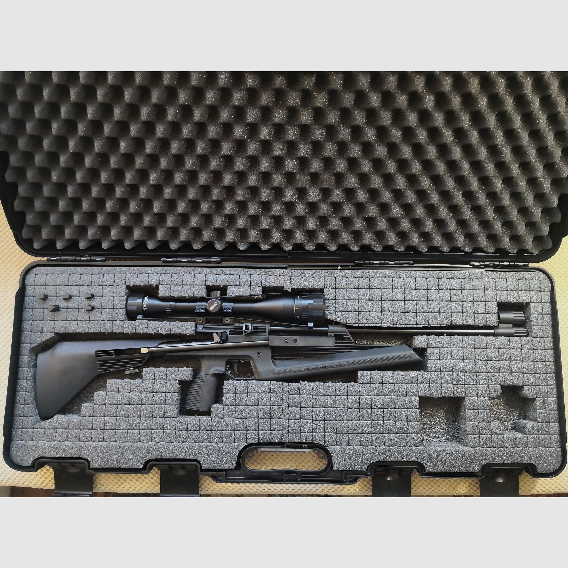 Air rifle Baikal MP61 + scope Walther ZF6x42 + gun case + 5 magazines 4.5mm/.177cal