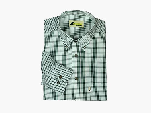 Skórzana Karo-Hemd z kołnierzykiem button-down