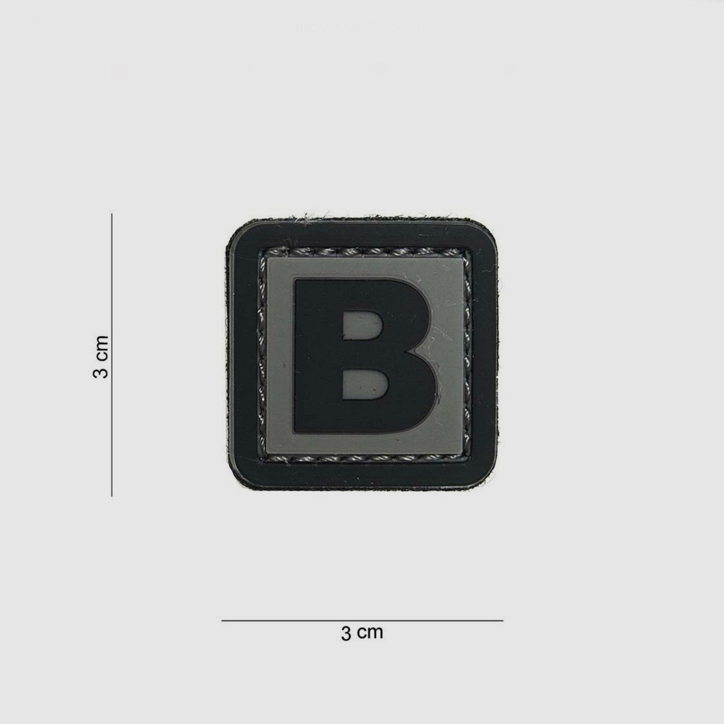 Identifikationspatch Beta GREY
