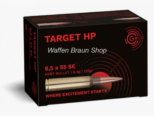 Geco 6,5x55 Target HP 8,4g 50 Stück