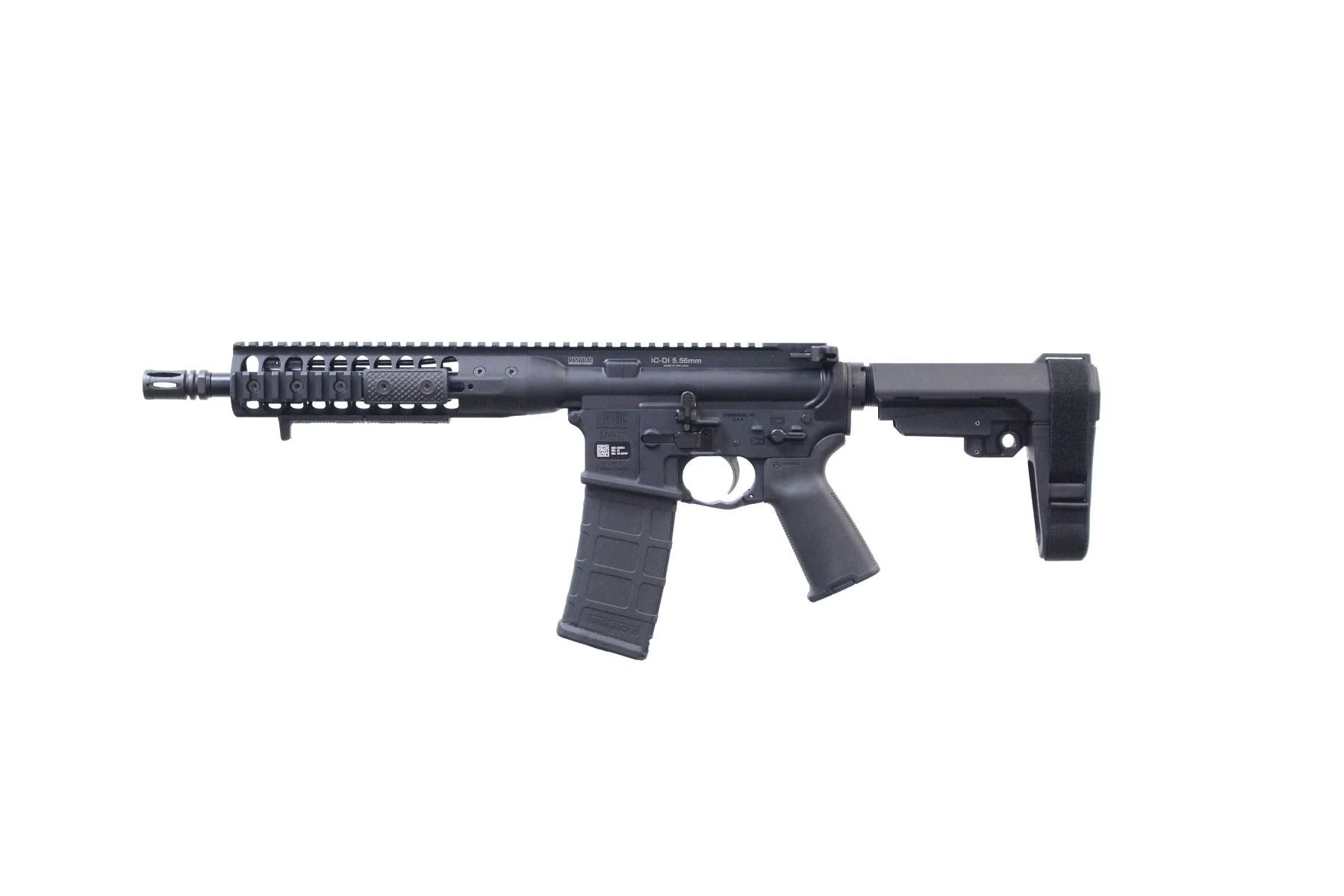 Karabinek samopowtarzalny LWRCi IC DI PISTOL W/ SBA3 BRACE, lufa 10,5", kal. 5.56x45mm/.223 Rem., zdjęcie 2 z 2