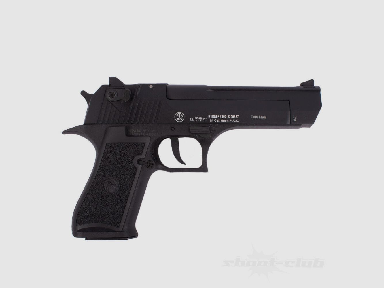 Retay Big Fifty LW Schreckschusspistole Kaliber 9mm P.A.K. brüniert