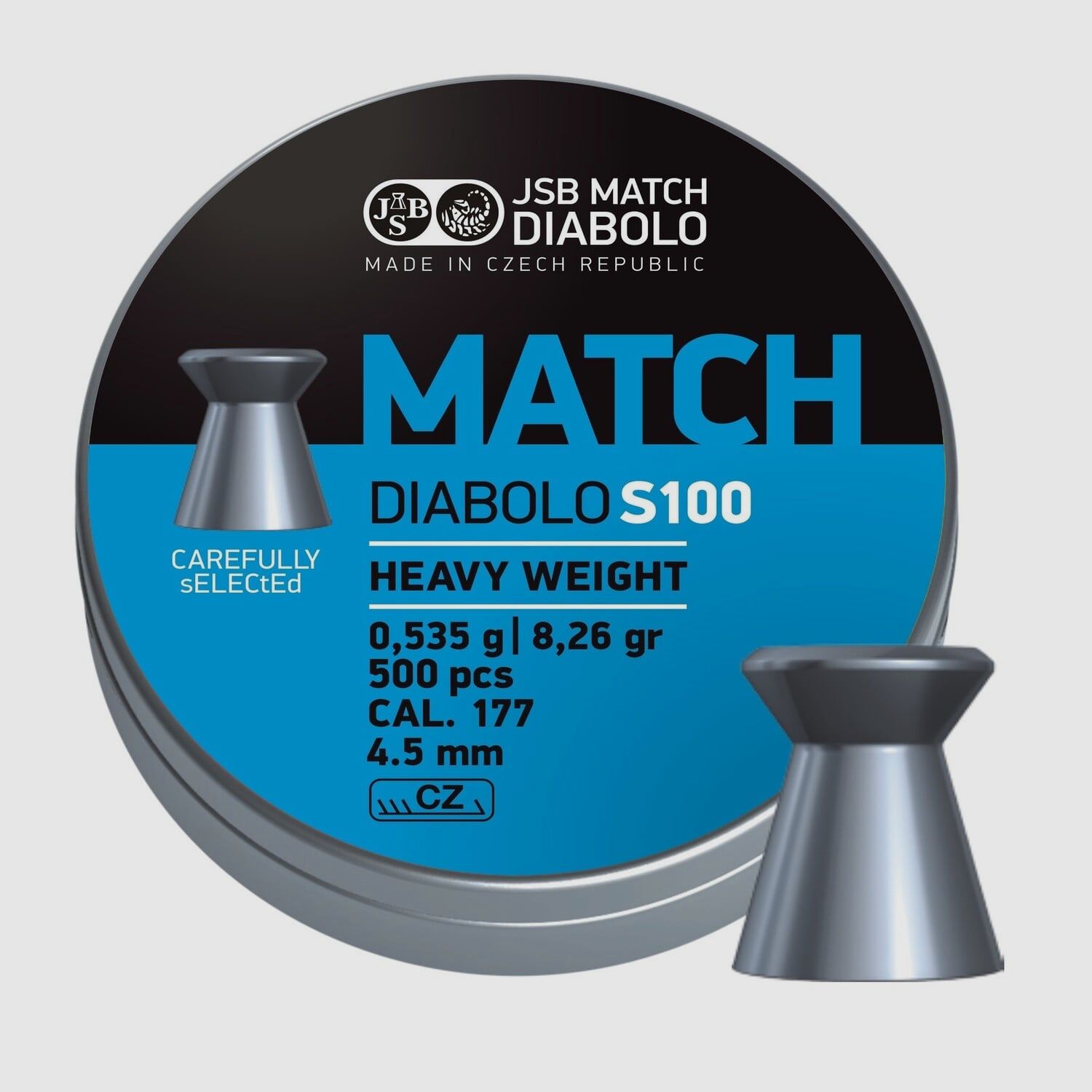 JSB Match Diabolo Heavy Weight 4,49 mm / .177 8,26 gr – 500 Stk.