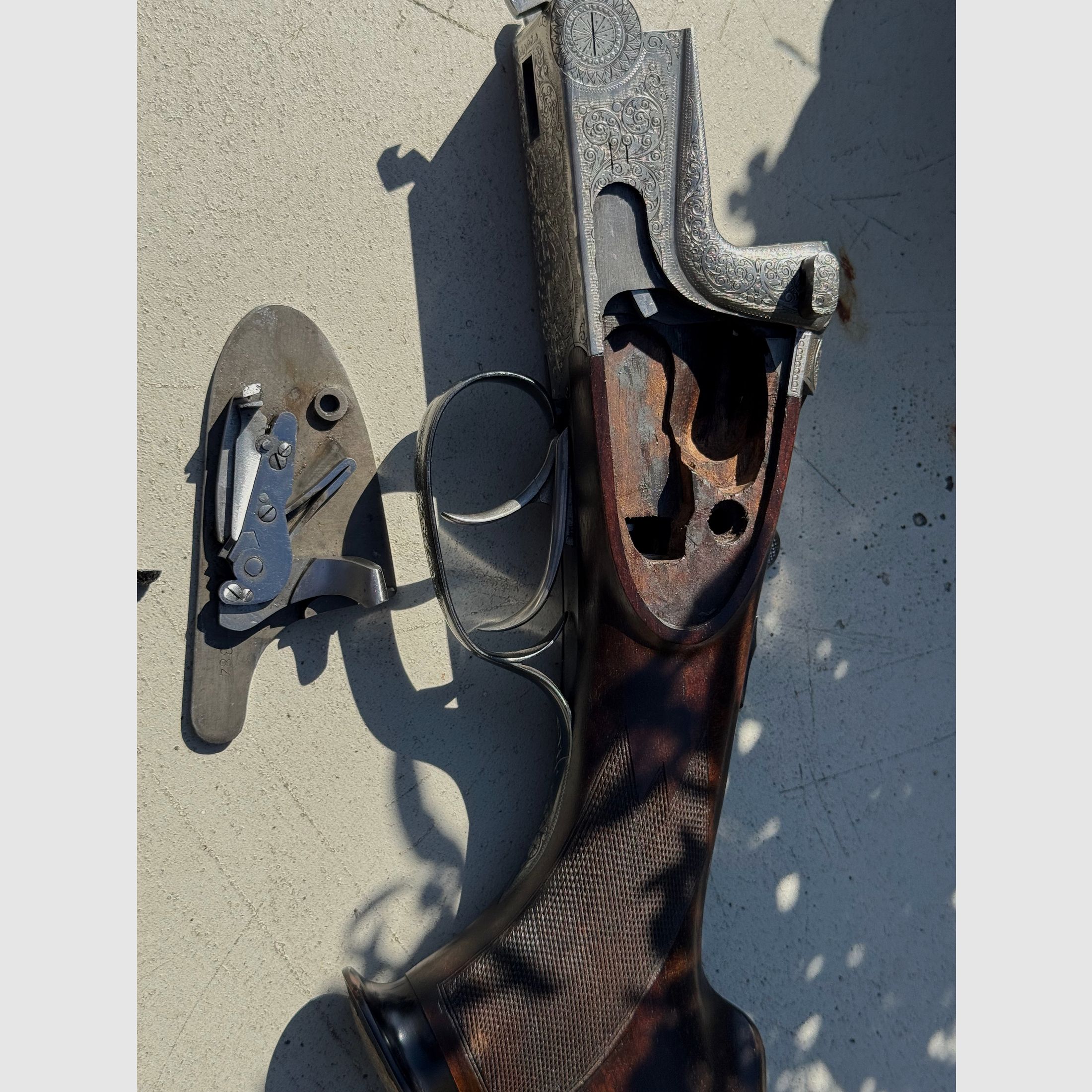 Merkel chef-d'œuvre verrou latéral fusil de chasse, fusil à deux canons et carabine 203E calibre 12/70 .30R Blaser & 9,3x74R