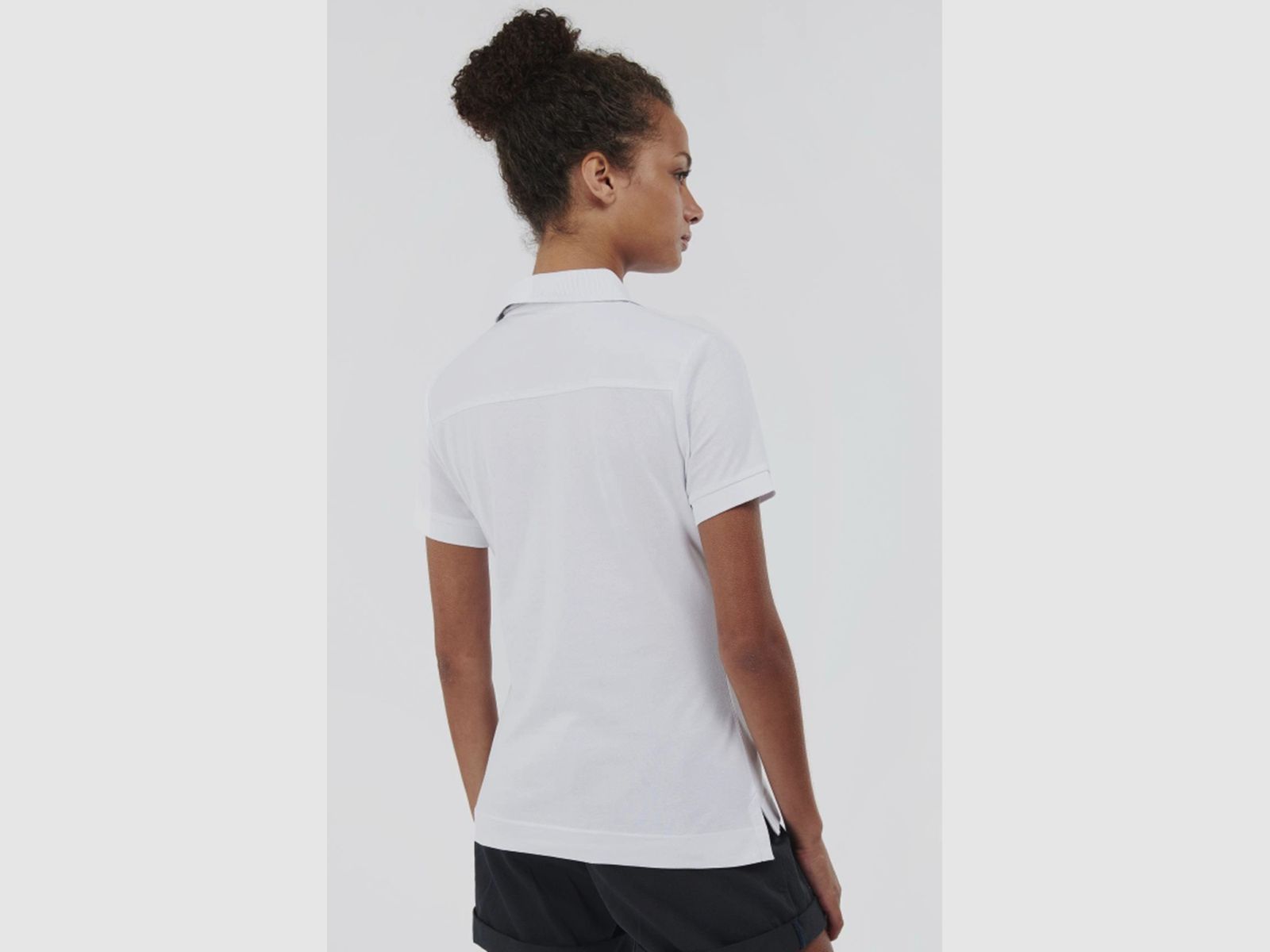 BARBOUR Portsdown Top Poloshirt Biały/ Srebrny Brzoza