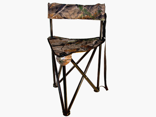 Driepoot aanzitstoel met rugleuning Camo