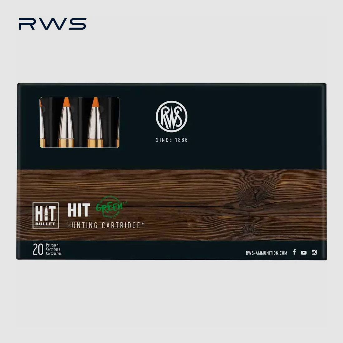 RWS 8x57JS HIT 10,4 g/160 grs 20 pz., immagine 1 di 6