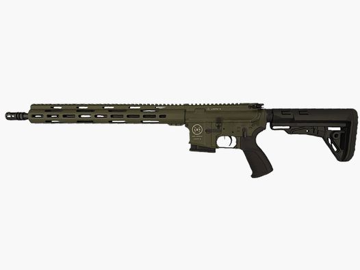 OD GREEN: Lux Def Tec LDT L5L mit langen Handguard AR15 16,75" halbautomatische Büchse Kaliber 223Rem UVP: 1769€