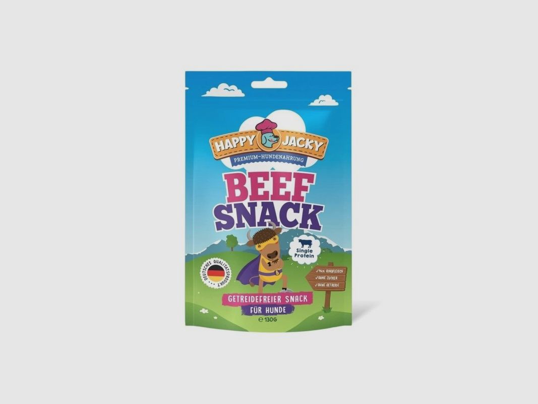 Happy Jacky Hunde Beef Snack 125g