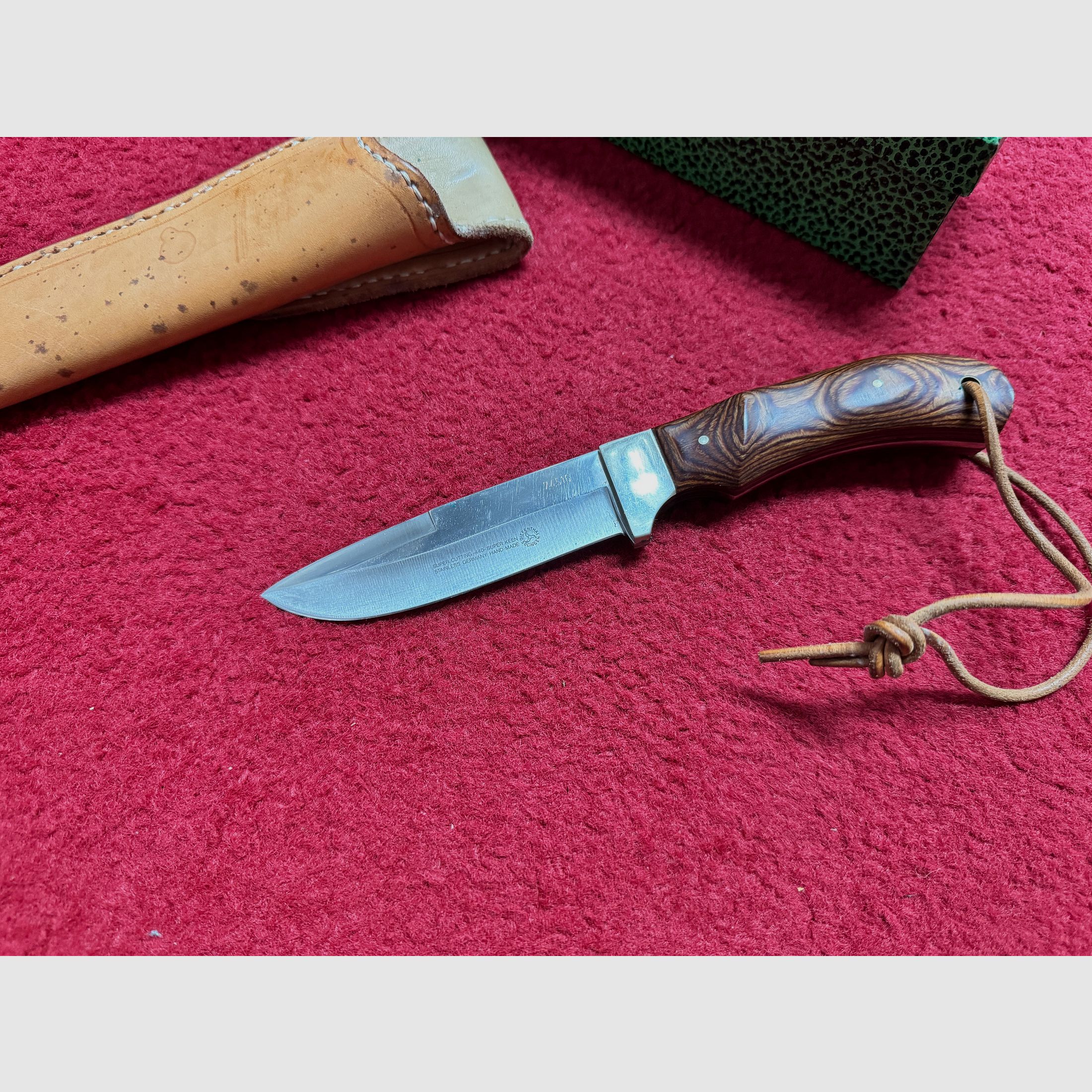 Diefenthal Solingen full integral hunting knife 74516 – rare collector’s set with original box & certificate