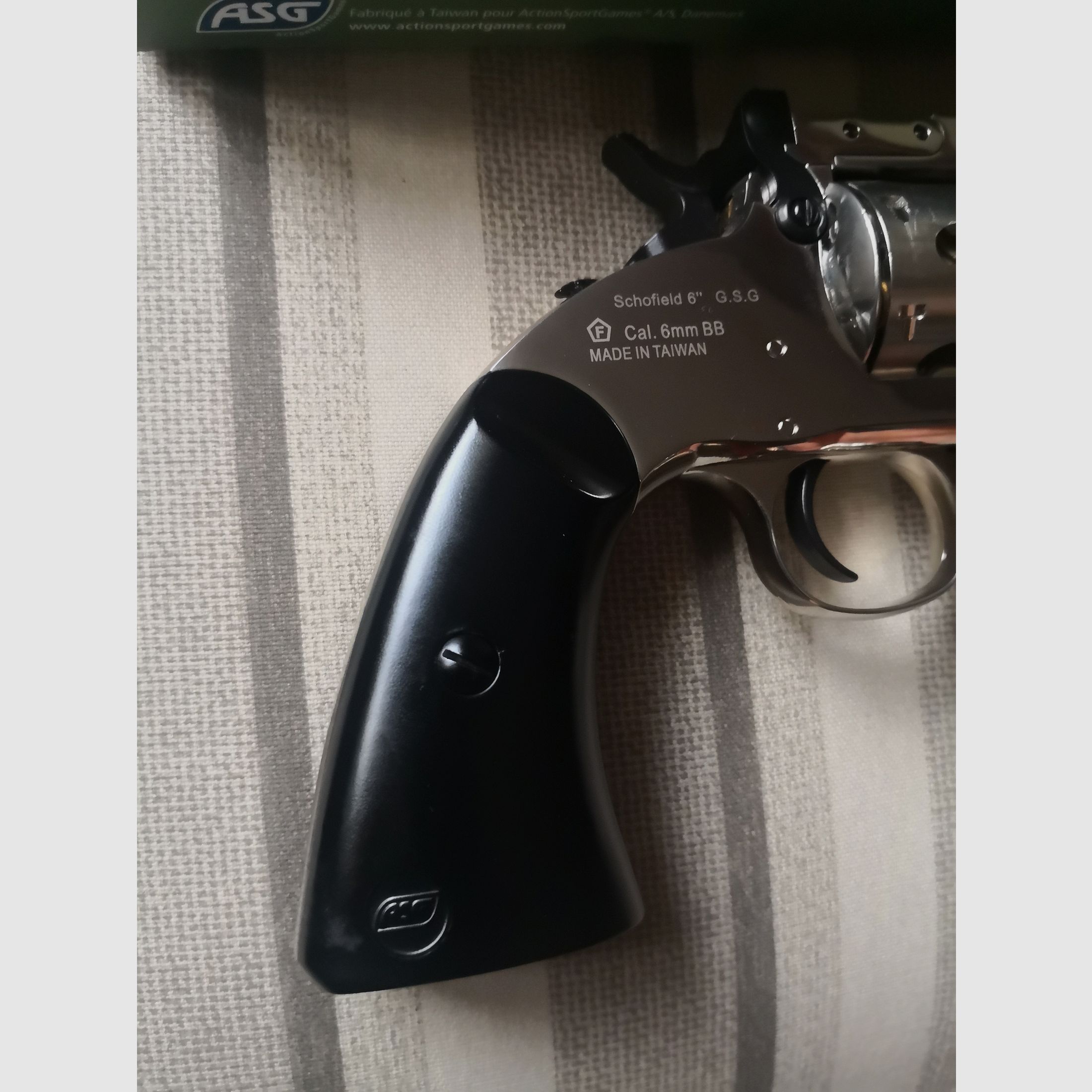 ASG Schofield Co2 Airsoft 6mm BB Revolver 6 Zoll