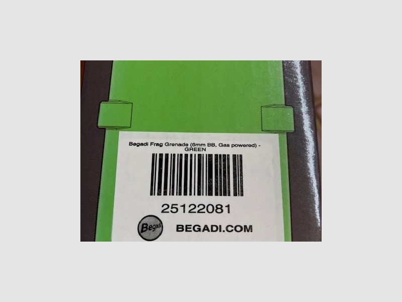 Airsoft grenades Begadi Frag Grenade 1x Red 1x Green