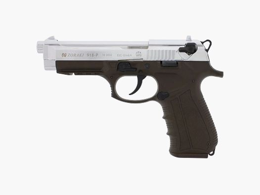 Zoraki 918 blank firing pistol 9mm ODG chrome